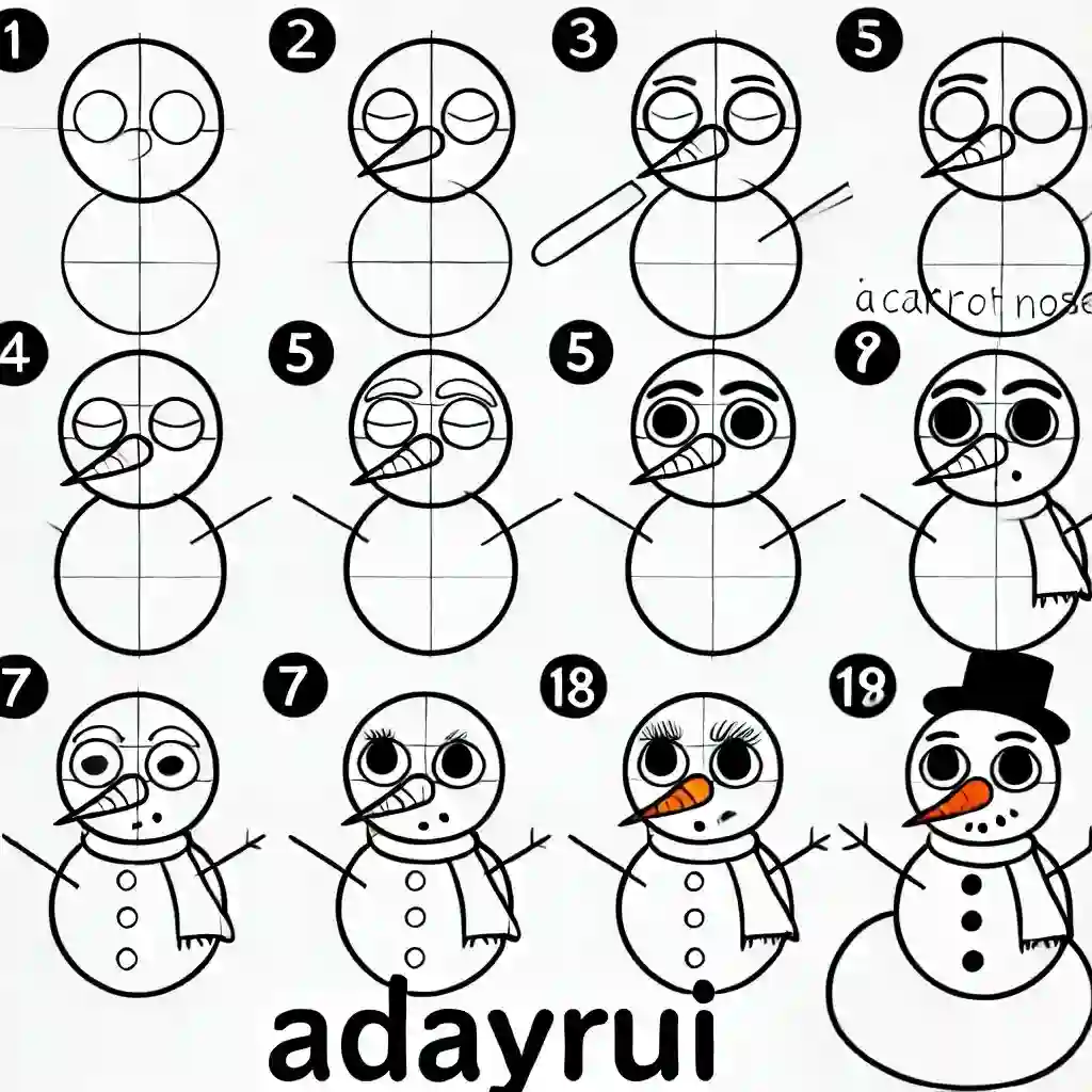 Hướng Dẫn Vẽ Người Tuyết Cực Đẹp Và Đơn Giản 4 Huong-dan-ve-nguoi-tuyet-don-gian-nhat