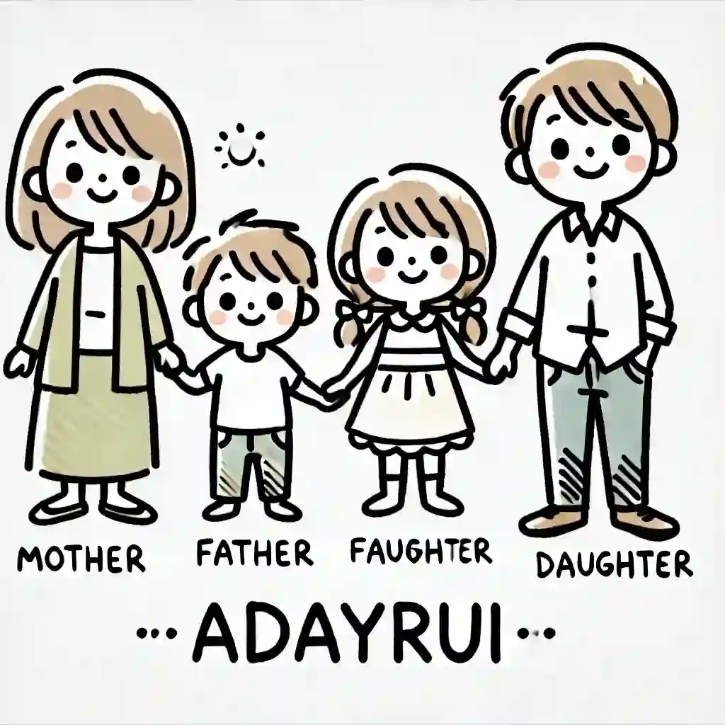 Hướng Dẫn Vẽ Cùng Bộ Tranh Vẽ Gia Đình 4 Người Đơn Giản 6 tranh ve gia dinh 4 nguoi don gian 4 1