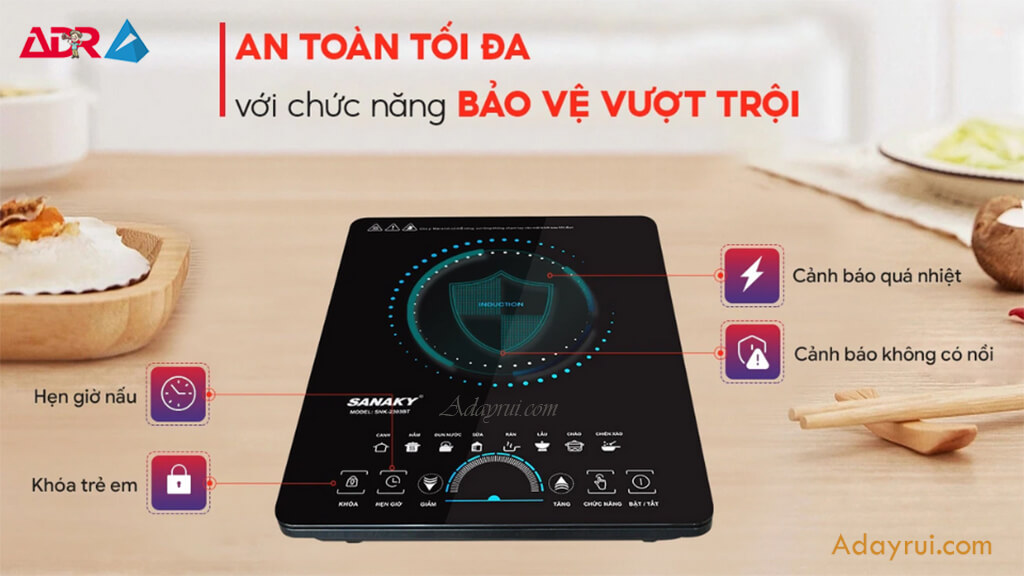 Các dòng sản phẩm bếp điện Sanaky