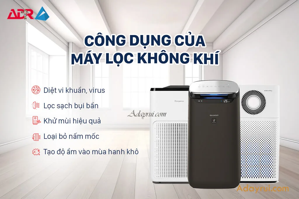Lợi ích khi sử dụng thiết bị lọc không khí Kangaroo