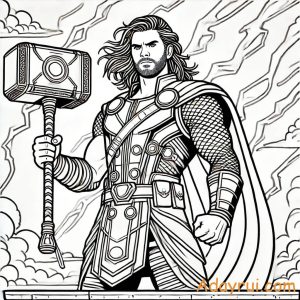 Khám phá bộ tranh tô màu Thor đẹp và những điều cần lưu ý