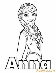 Tìm hiểu về nhân vật và tải miễn phí bộ tranh tô màu công chúa Anna