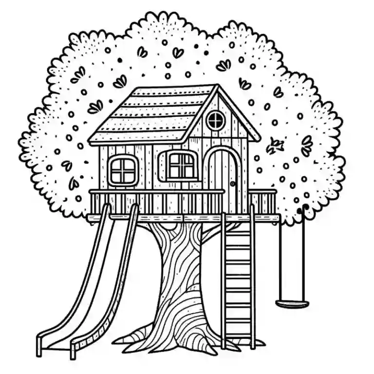 Tranh tô màu ngôi nhà đẹp (1)