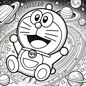 tranh tô màu Doraemon - adayrui