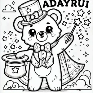 tranh tô màu con gấu đẹp - adayrui