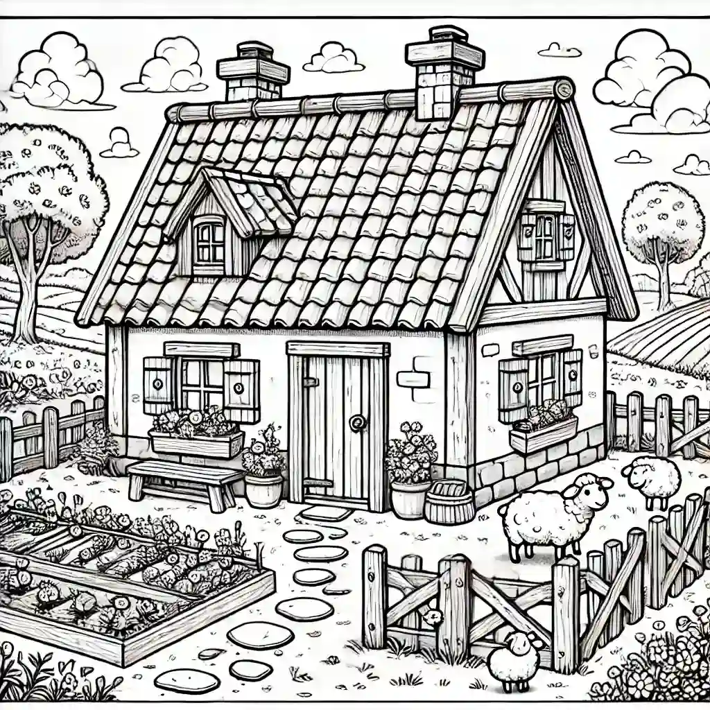 tranh to mau ngoi nha Adayrui 5 2