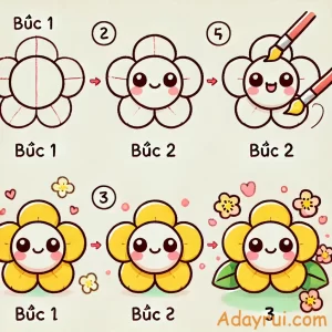 Cách Vẽ Hoa Mai Chibi Đáng Yêu Đơn Giản Ai Cũng Thích 47 Tranh hướng dẫn vẽ hoa mai chibi đơn giản