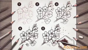 Hướng Dẫn Vẽ Hoa Anh Đào Bằng Bút Chì Đẹp Và Đơn Giản Nhất 73 Hướng dẫn đơn giản cách vẽ hoa anh đào bằng bút chì không cần phác tay hay phụ kiện.